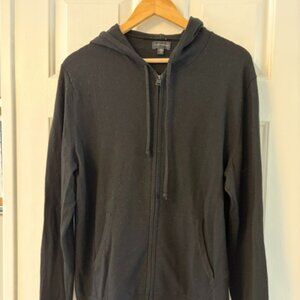 Men's Club Monaco Merino Wool Full-zip Hoodie - Size Large